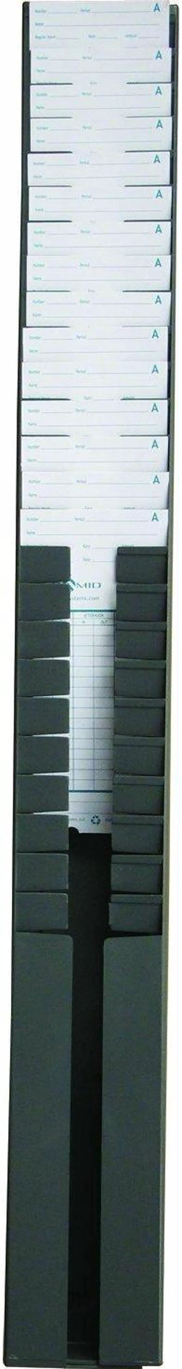 Alt view image 5 of 5 - Pyramid Time Systems 400-3 25 Capacity Adjustable Card Rack