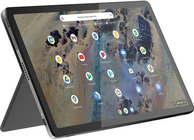 Alt view image 4 of 10 - Lenovo IdeaPad Duet 3 Chrome 11Q727 82T6002KUS 11" Touchscreen Detachable 2 in 1 Chromebook - 2K - Qualcomm Kryo 468 - 8 GB - 128 GB Flash Memory - English Keyboard - Storm Gray - Qualcomm Snapdr