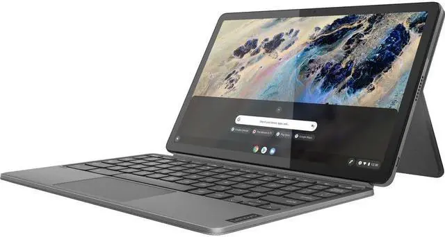 Alt view image 6 of 10 - Lenovo IdeaPad Duet 3 Chrome 11Q727 82T6002KUS 11" Touchscreen Detachable 2 in 1 Chromebook - 2K - Qualcomm Kryo 468 - 8 GB - 128 GB Flash Memory - English Keyboard - Storm Gray - Qualcomm Snapdr