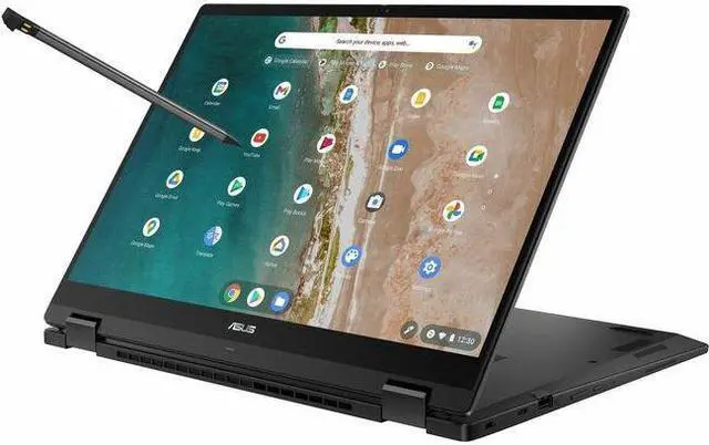 Alt view image 10 of 17 - Asus Chromebook Flip CX5 16" Touchscreen Convertible 2 in 1 Chromebook WUXGA  Intel Core i5 12th Gen i5-1235U Deca-core (10 Core) 1.30 GHz 16GB Total RAM 16GB On-board Memory 128GB SSD  Mineral Gray