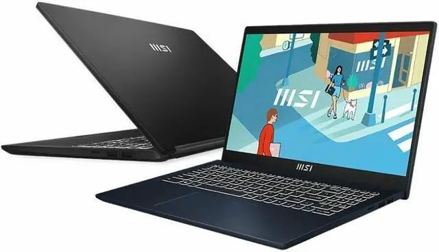 Alt view image 4 of 9 - MSI Modern 15 B13M Modern 15 B13M-1016US 15.6" Notebook - Full HD - Intel Core i7 13th Gen i7-1355U - 16 GB - 512 GB SSD - Core Black - Intel Chip - 1920 x 1080 - Windows 11 Pro - Intel Iris Xe G