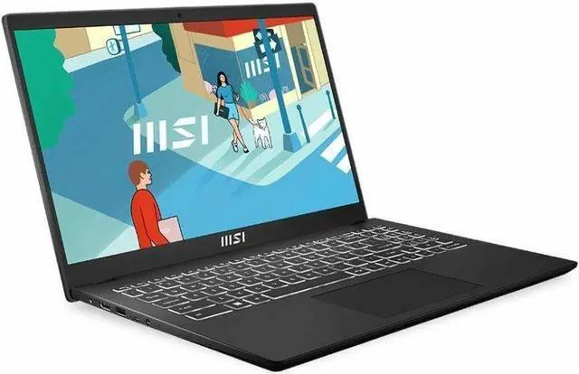 Alt view image 5 of 9 - MSI Modern 15 B13M Modern 15 B13M-1016US 15.6" Notebook - Full HD - Intel Core i7 13th Gen i7-1355U - 16 GB - 512 GB SSD - Core Black - Intel Chip - 1920 x 1080 - Windows 11 Pro - Intel Iris Xe G