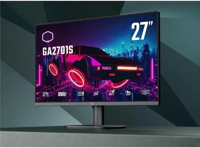 Alt view image 7 of 15 - Cooler Master GA2701S 27" Class Full HD Gaming LCD Monitor - 16:9 - 27" Viewable - In-plane Switching (IPS) Technology - 1920 x 1080 - 16.7 Million Colors - Adaptive Sync - 250 Nit - 1 ms -