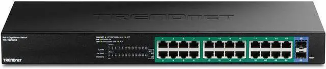 Alt view image 10 of 10 - TRENDnet 26-Port Gigabit EdgeSmart PoE+ Switch, TPE-TG262ES