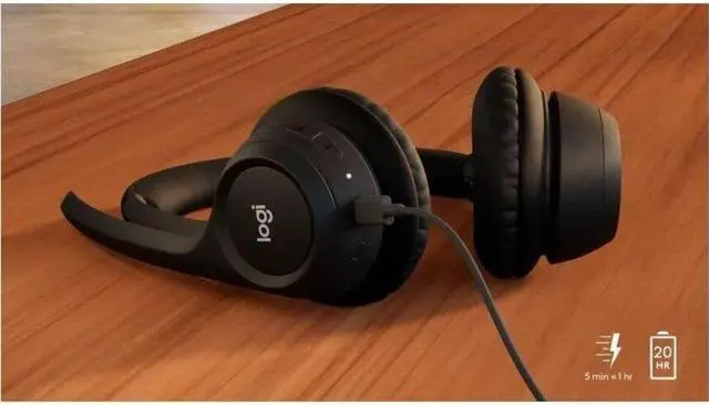 Alt view image 3 of 7 - Logitech Zone 305 Business Wireless Headset With Microphone for Microsoft Teams - Black