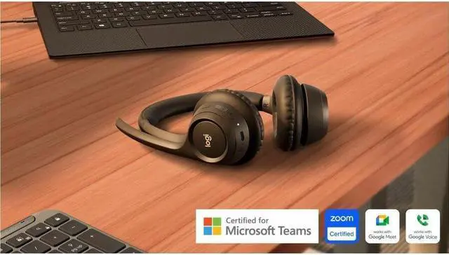 Alt view image 4 of 7 - Logitech Zone 305 Business Wireless Headset With Microphone for Microsoft Teams - Black