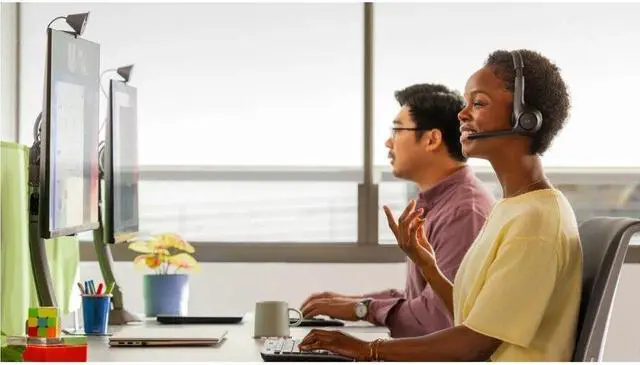 Alt view image 6 of 7 - Logitech Zone 305 Business Wireless Headset With Microphone for Microsoft Teams - Black