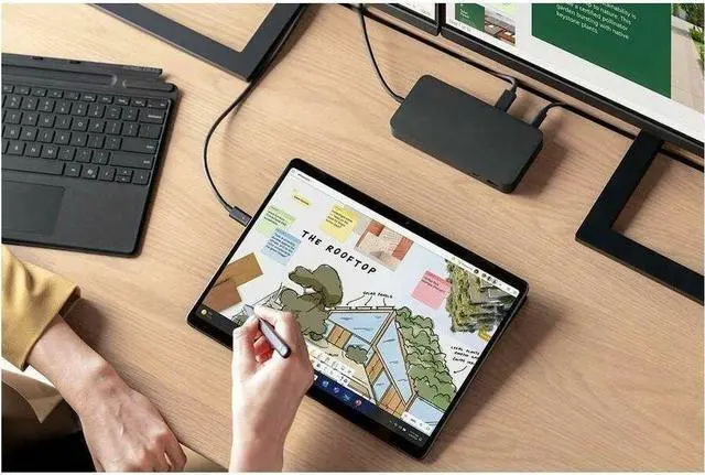 Alt view image 7 of 11 - Microsoft Surface Pro 10 Intel Core Ultra 5 135U 8GB Memory 256 GB SSD Intel Graphics 13.0" Touchscreen 2880 x 1920 Detachable 2-in-1 Laptop Windows 11 Pro 64-bit ZDR-00019