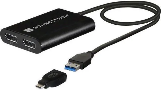 Alt view image 2 of 12 - Sonnet DisplayPort/USB Audio/Video Adapter USB3DDP4K