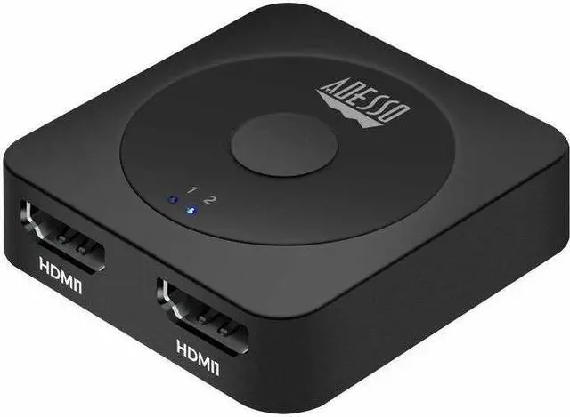 Alt view image 8 of 15 - Adesso AUH-5100 4K60 HDMI Splitter & Switcher AUH-5100