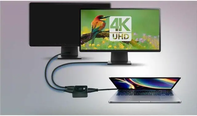 Alt view image 14 of 15 - Adesso AUH-5100 4K60 HDMI Splitter & Switcher AUH-5100