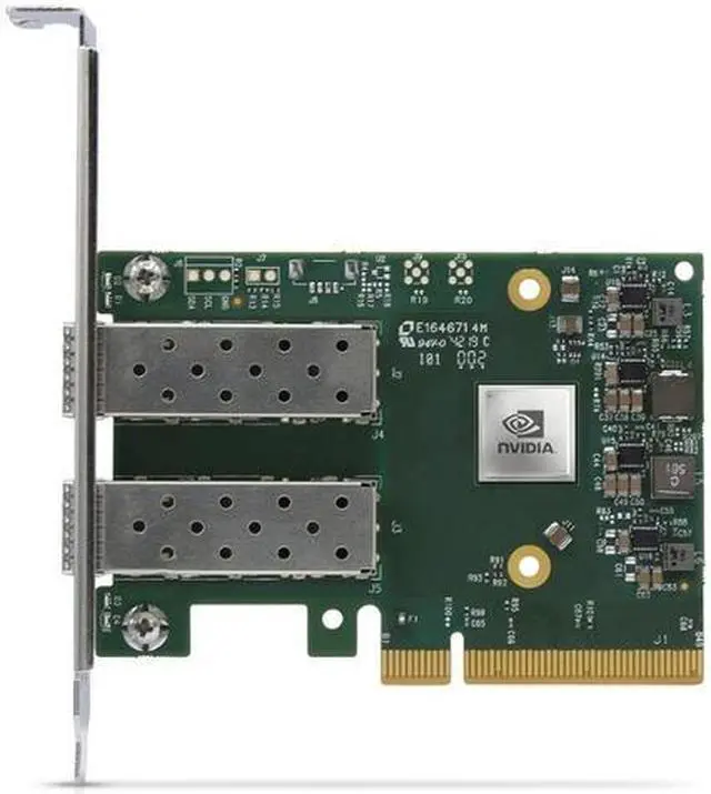 Alt view image 2 of 3 - NVIDIA ConnectX-6 Lx EN - Crypto disabled with Secure Boot - network adapter - PCIe 4.0 x8 - Gigabit Ethernet / 10Gb Eth