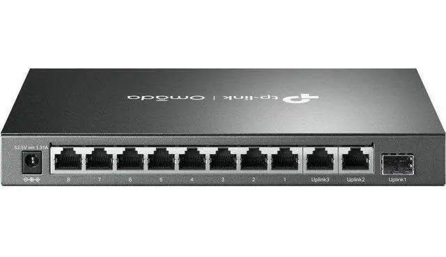 Alt view image 4 of 4 - TP-Link Omada 8-Port 10/100Mbps + 3-Port Gigabit Desktop Switch with 8-Port PoE+ DS111P