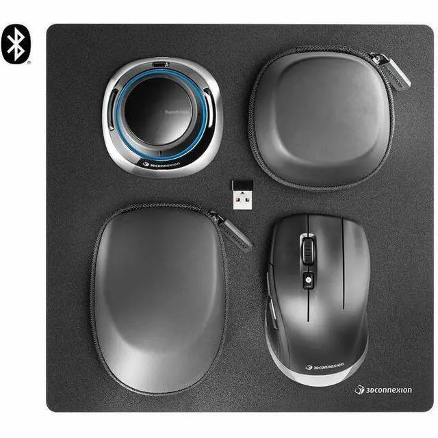 Alt view image 5 of 11 - 3Dconnexion's ergonomic "twohanded workflow" joins the Space Mouse Wireless Bluetooth Edition tothe Cad Mouse Compact Wireless Model 3DX-700136