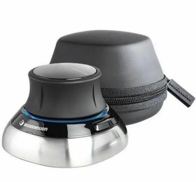 Alt view image 6 of 11 - 3Dconnexion's ergonomic "twohanded workflow" joins the Space Mouse Wireless Bluetooth Edition tothe Cad Mouse Compact Wireless Model 3DX-700136