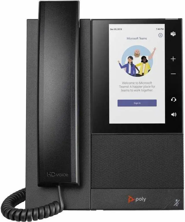 Alt view image 5 of 9 - Poly CCX 500 IP Phone Corded Corded/Cordless Bluetooth Desktop Black 849A4AA