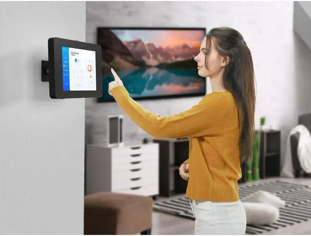 Alt view image 4 of 8 - CTA Digital Wall Mount for Select iPad Enclosure Models Black PADPARABRH
