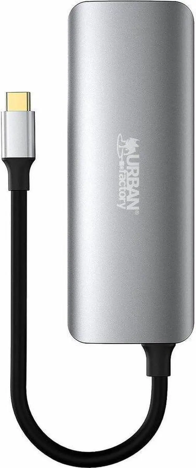 Alt view image 2 of 6 - Urban Factory HUBEE Docking Station - for Notebook/Tablet PC/Desktop PC/Smartphone - USB Type C - 4K UHD - 3840 x 2160 - 4 x USB Ports - 3 x USB 3.0 - 3 x USB Type-A Ports - USB Type-A - 1 x USB Type-