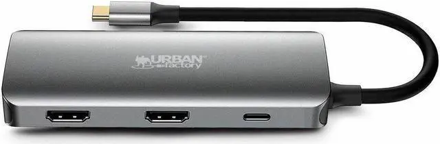 Alt view image 4 of 6 - Urban Factory HUBEE Docking Station - for Notebook/Tablet PC/Desktop PC/Smartphone - USB Type C - 4K UHD - 3840 x 2160 - 4 x USB Ports - 3 x USB 3.0 - 3 x USB Type-A Ports - USB Type-A - 1 x USB Type-