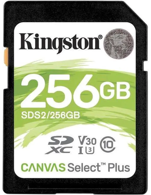 Alt view image 18 of 20 - Kingston Canvas Select Plus 256 GB Class 10/UHS-I U3 SDXC 1 Pack SDS2256GB