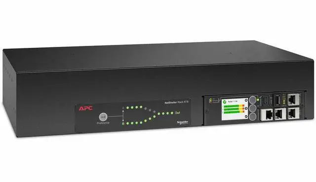 Alt view image 2 of 3 - APC Netshelter Rack Automatic Transfer Switch, 2U, 30A, 208V AP4431A