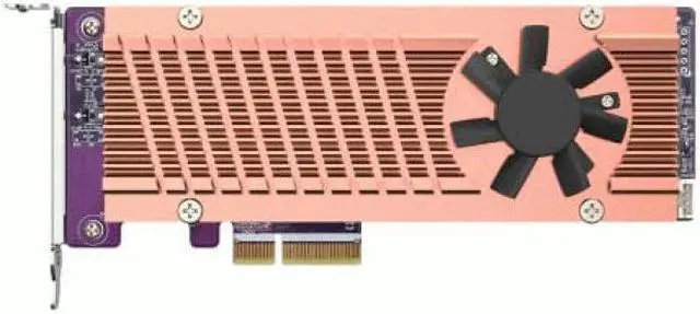 Alt view image 9 of 9 - QNAP QM2-2P-344A Dual M.2 PCIe SSD Expansion Card, Supports up to Two M.2 2280/22110 Form Factor M.2 PCIe (Gen3 x4) SSDs, PCIe Gen3 x4 Host Interface, Low-Profile Bracket pre-Loaded, 2 x SSD