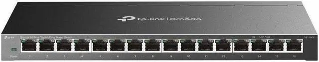 Alt view image 2 of 4 - TP-Link Omada 16-Port Gigabit Easy Smart Switch - 16 Ports - Gigabit Ethernet - 10/100/1000Base-T - 2 Layer Supported - 9.19 W Power Consumption - Twisted Pair
