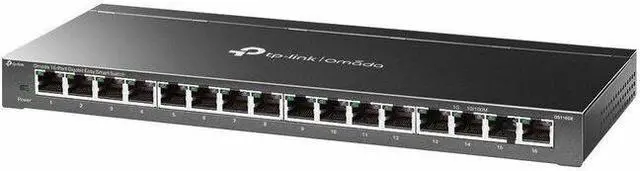 Main image of TP-Link Omada 16-Port Gigabit Easy Smart Switch - 16 Ports - Gigabit Ethernet - 10/100/1000Base-T - 2 Layer Supported - 9.19 W Power Consumption - Twisted Pair