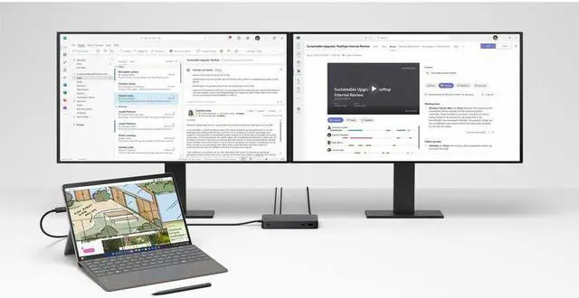Alt view image 4 of 8 - Microsoft Surface Pro 10 Intel Core Ultra 5 135U 8GB Memory 256 GB SSD Intel Graphics 13.0" Touch Screen 2880 x 1920 Detachable 2-in-1 Laptop Windows 11 Pro 64-bit X47-00001