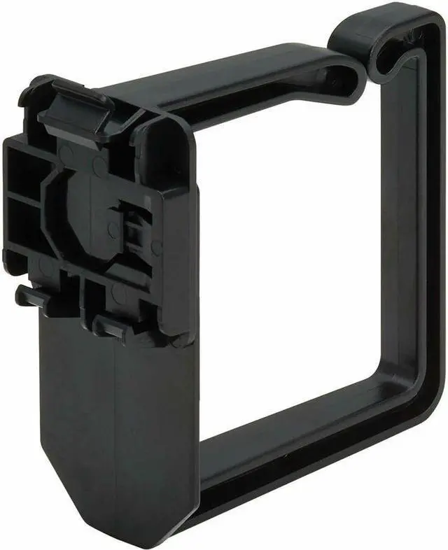 Alt view image 5 of 8 - CABLE MANAGEMENT D-RINGS FOR DIN RAILS - MULTI-ANGLE, 2U, BLACK, 2 PACK