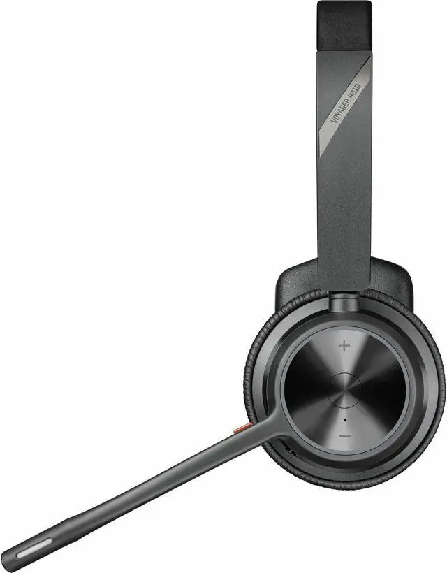 Alt view image 2 of 8 - Poly Voyager 4310 USB-C Headset +BT700 Dongle TAA - Siri, Google Assistant - Mono - USB Type C - Wired/Wireless - Bluetooth - 164 ft - 20 Hz - 20 kHz - On-ear, Over-the-head - Monaural - Ear-cup - 5 f