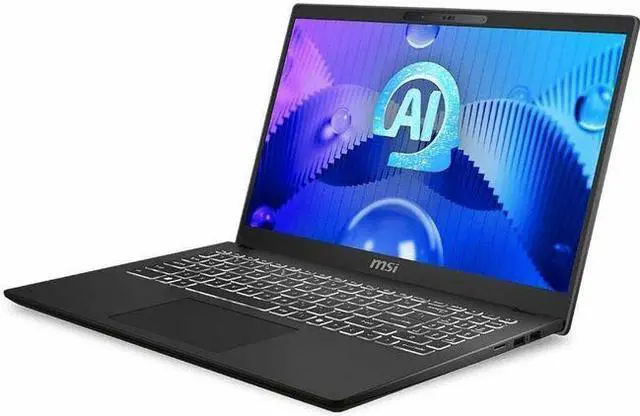 Main image of MSI Modern 15 H AI C1M Modern 15 H AI C1MG-060US 15.6" Notebook - Full HD - Intel Core Ultra 9 185H - 64 GB - 1 TB SSD - Core Black - Intel Chip - 1920 x 1080 - Windows 11 Pro - Intel Arc Graphic