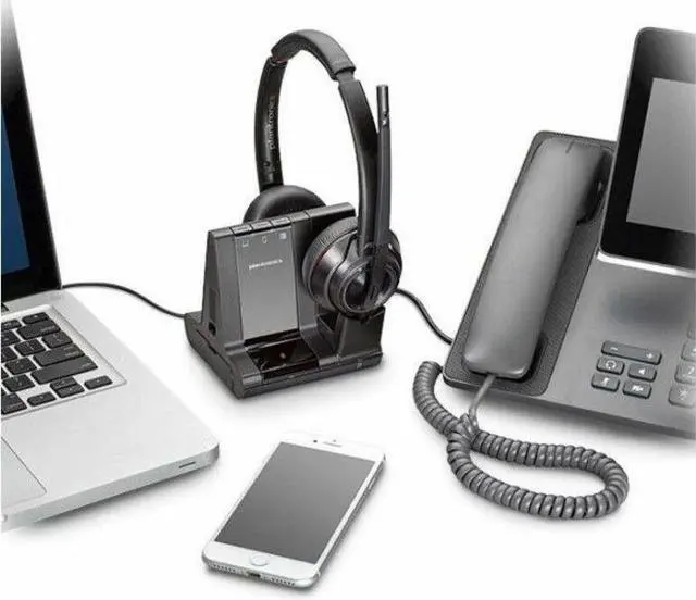 Alt view image 3 of 4 - Poly Savi 8220-M Wireless Headset 7W070AAABA