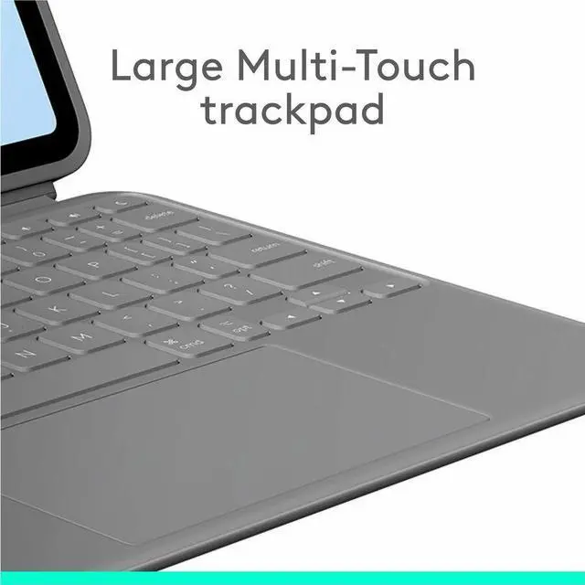 Alt view image 5 of 14 - Logitech Combo Keyboard Case for 11in iPad Air Oxford Grey 920012626