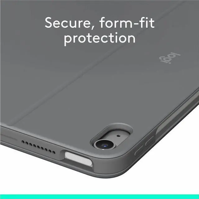 Alt view image 3 of 14 - Logitech Combo Keyboard Case for 11in iPad Air Oxford Grey 920012626