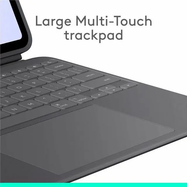 Alt view image 4 of 14 - Logitech Combo Touch Keyboard Case for iPad Pro 13 (M4) Graphite