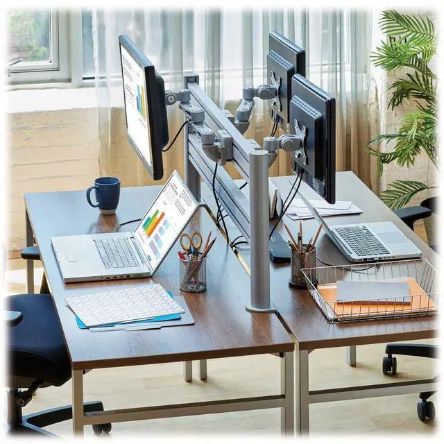 Alt view image 3 of 8 - Eaton Tripp Lite Series Monitor Mount for Slat Wall System, 13“ to 32“ Displays, TAA (DMSW1332STAA)