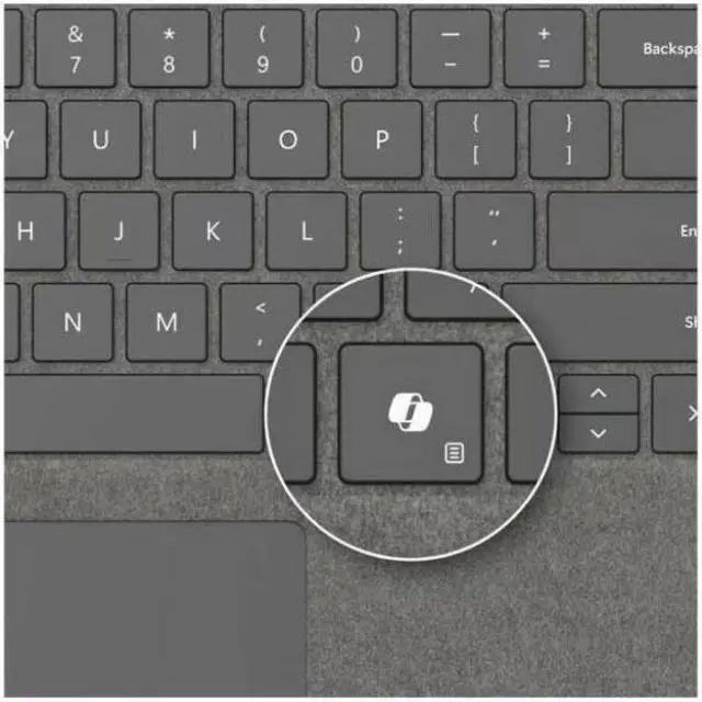 Alt view image 3 of 8 - Microsoft Surface Pro 8 Keyboard Platinum 8XB00186