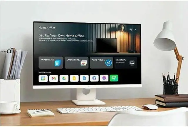 Alt view image 9 of 14 - LG 27SR50F 27" FHD 1920x1080 60Hz LCD IPS Smart Monitor White