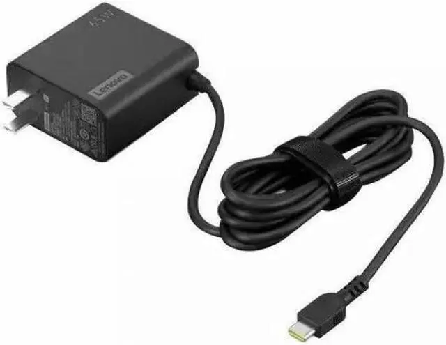 Main image of Lenovo 65W USB-C Wall Adapter - 65 W - 120 V AC, 230 V AC Input - 20 V DC/3.25 A Output - Black