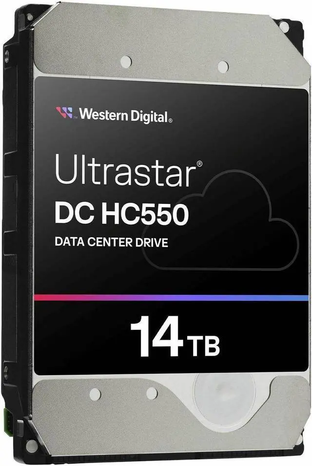 Alt view image 3 of 7 - Western Digital Ultrastar DC HC550 WUH721814AL5204 14 TB Hard Drive - 3.5" Internal - SAS (12Gb/s SAS) - Conventional Magnetic Recording (CMR) Method - 7200rpm - 512e/4Kn Format