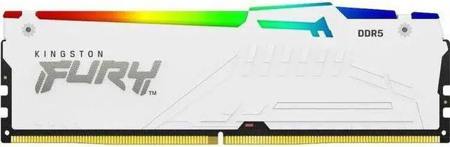 Main image of Kingston FURY Beast RAM Module - For Motherboard - 16 GB (1 x 16GB) - RGB - DDR5-6000/PC5-48000 DDR5 SDRAM - 6000 MHz Single-rank Memory - CL36 - 1.35 V - Non-ECC - Unbuffered - 288-pin - DIMM - Lifet