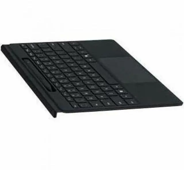 Alt view image 3 of 6 - Microsoft Keyboard/Cover Case Microsoft Surface Pro 9, Surface Pro 8, Surface Pro 10, Surface Pro 11 Tablet - Black - Alcantara Body - 8.9" Height x 11.4" Width x 0.2" Depth
