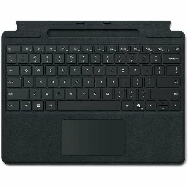 Alt view image 2 of 8 - Microsoft Keyboard/Cover Case Microsoft Surface Pro Tablet  8XB-00139
 - Black