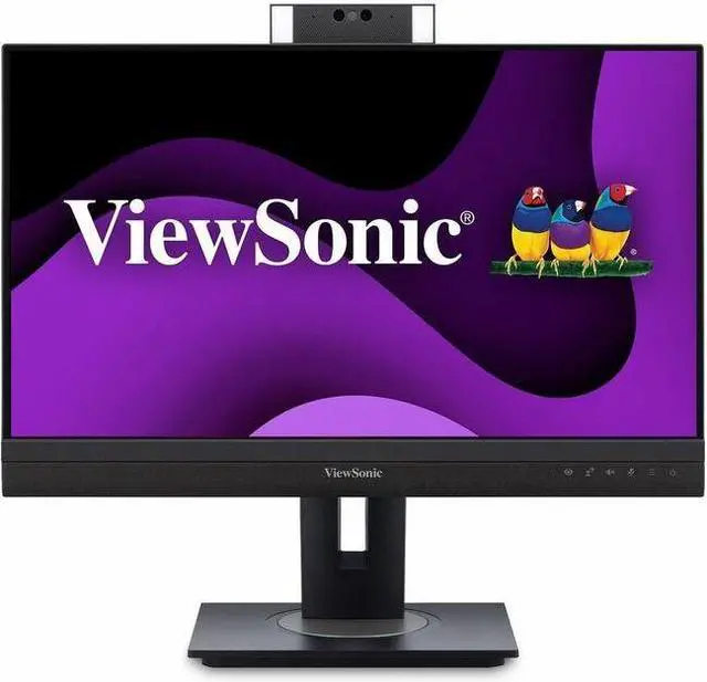 Alt view image 8 of 20 - ViewSonic VG2457V 24 Inch 1080p Video Conference Docking Monitor with Windows Hello Compatible IR Webcam, Advanced Ergonomics, and 90W USB C for Home and Office