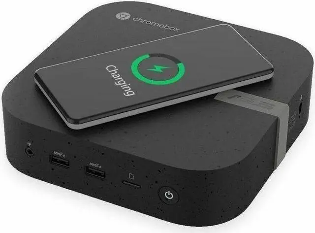 Alt view image 5 of 8 - Asus Chromebox 5a CHROMEBOX5A-SC081UN Chromebox - Intel Celeron 7305 - 8 GB - 128 GB SSD - Mini PC - Eco Black - Intel Chip - ChromeOS - Intel DDR4 SDRAM