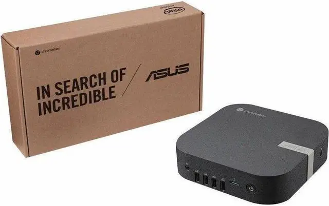Alt view image 6 of 8 - Asus Chromebox 5a CHROMEBOX5A-SC081UN Chromebox - Intel Celeron 7305 - 8 GB - 128 GB SSD - Mini PC - Eco Black - Intel Chip - ChromeOS - Intel DDR4 SDRAM