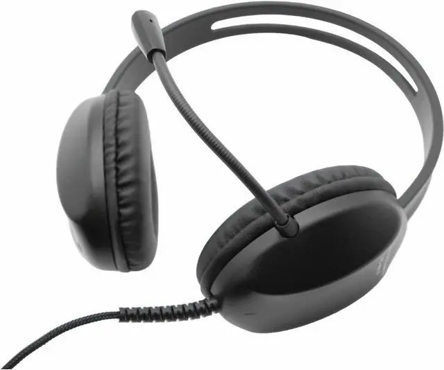Alt view image 4 of 8 - Cyber Acoustics AC-4014 Headset - Stereo - USB Type C - Wired - 32 Ohm - 20 Hz - 20 kHz - Over-the-head, On-ear - Binaural - Supra-aural - 6 ft Cable - Uni-directional Microphone