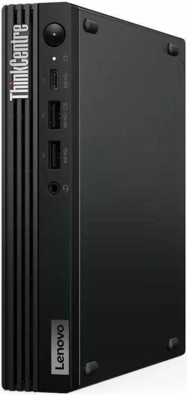 Alt view image 4 of 20 - Lenovo ThinkCentre M70q Gen 5 12TD001MUS Desktop Computer - Intel Core i3 14th Gen i3-14100T - 16 GB - 256 GB SSD - Tiny - Black - Intel Q670 Chip - Windows 11 Pro - Intel UHD Graphics 730 DDR5 SDRAM