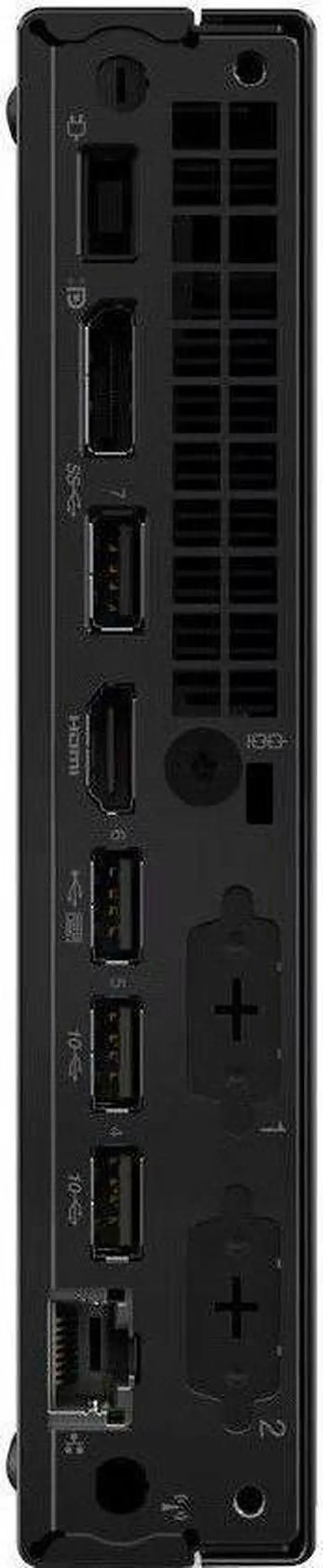 Alt view image 7 of 20 - Lenovo ThinkCentre M70q Gen 5 12TD001MUS Desktop Computer - Intel Core i3 14th Gen i3-14100T - 16 GB - 256 GB SSD - Tiny - Black - Intel Q670 Chip - Windows 11 Pro - Intel UHD Graphics 730 DDR5 SDRAM